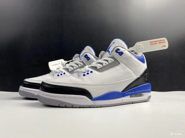 Reps TBK White CT8532-040 Blue Air Jordan 3 Retro 0721